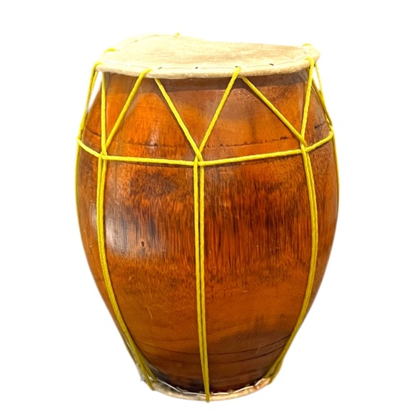 Hand Crafted Other - Handmade Nepal Double Acoustic 2- Headed Goatskin‎ Madal Drum